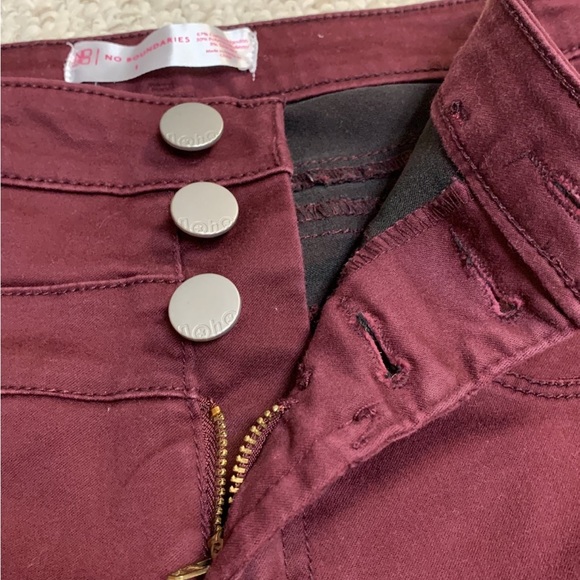 Burgundy Skinny Jeans Size 1 - Picture 10 of 10